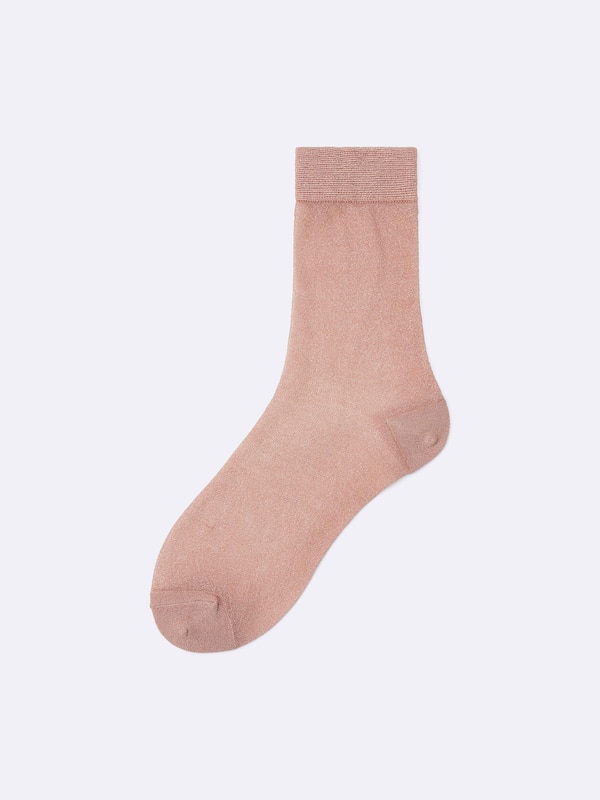 Glitter Sheer Crew Socks