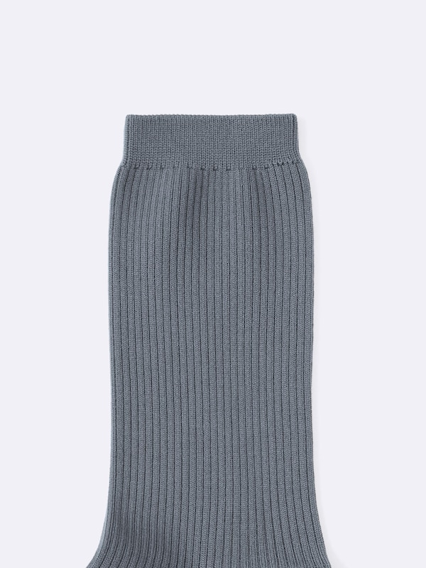 Ribbed Crew Socks