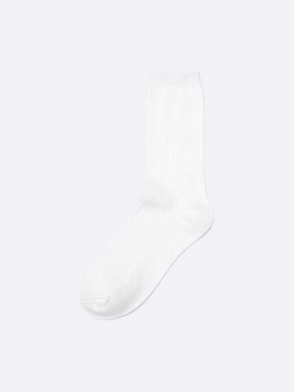 Ribbed Crew Socks
