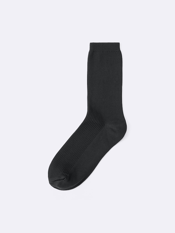 Ribbed Crew Socks
