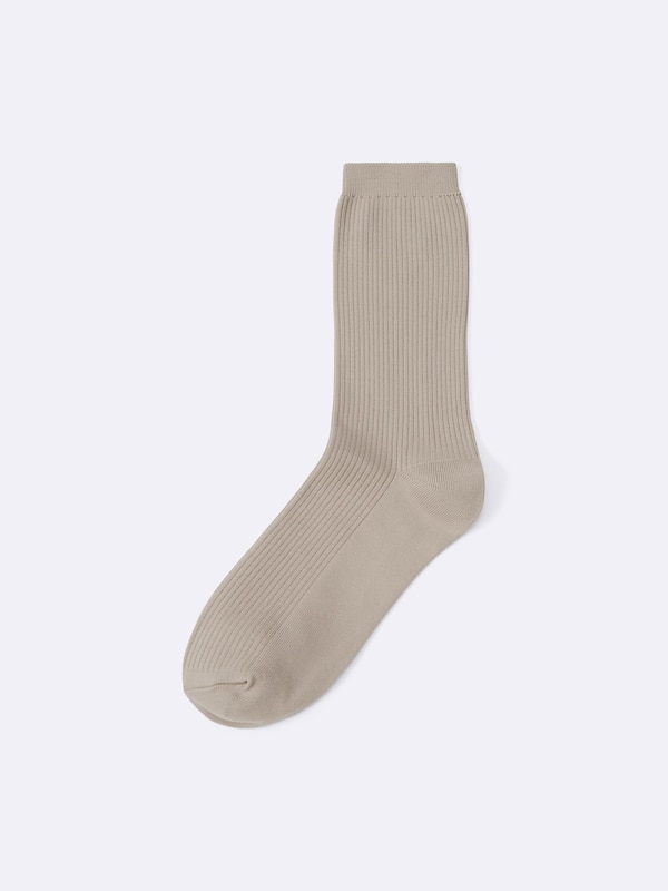 Ribbed Crew Socks