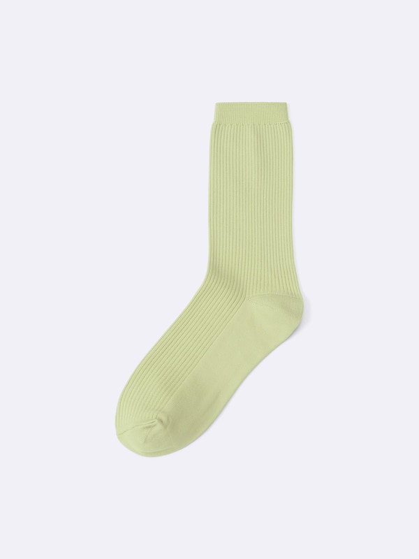 Ribbed Crew Socks