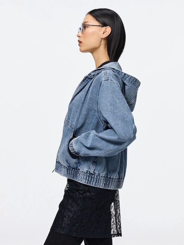 Denim Hoodie Jacket