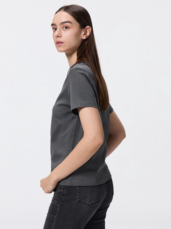 Cotton Smooth Crew Neck T-Shirt