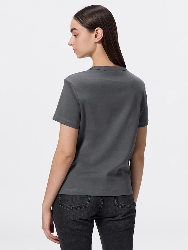 Cotton Smooth Crew Neck T-Shirt