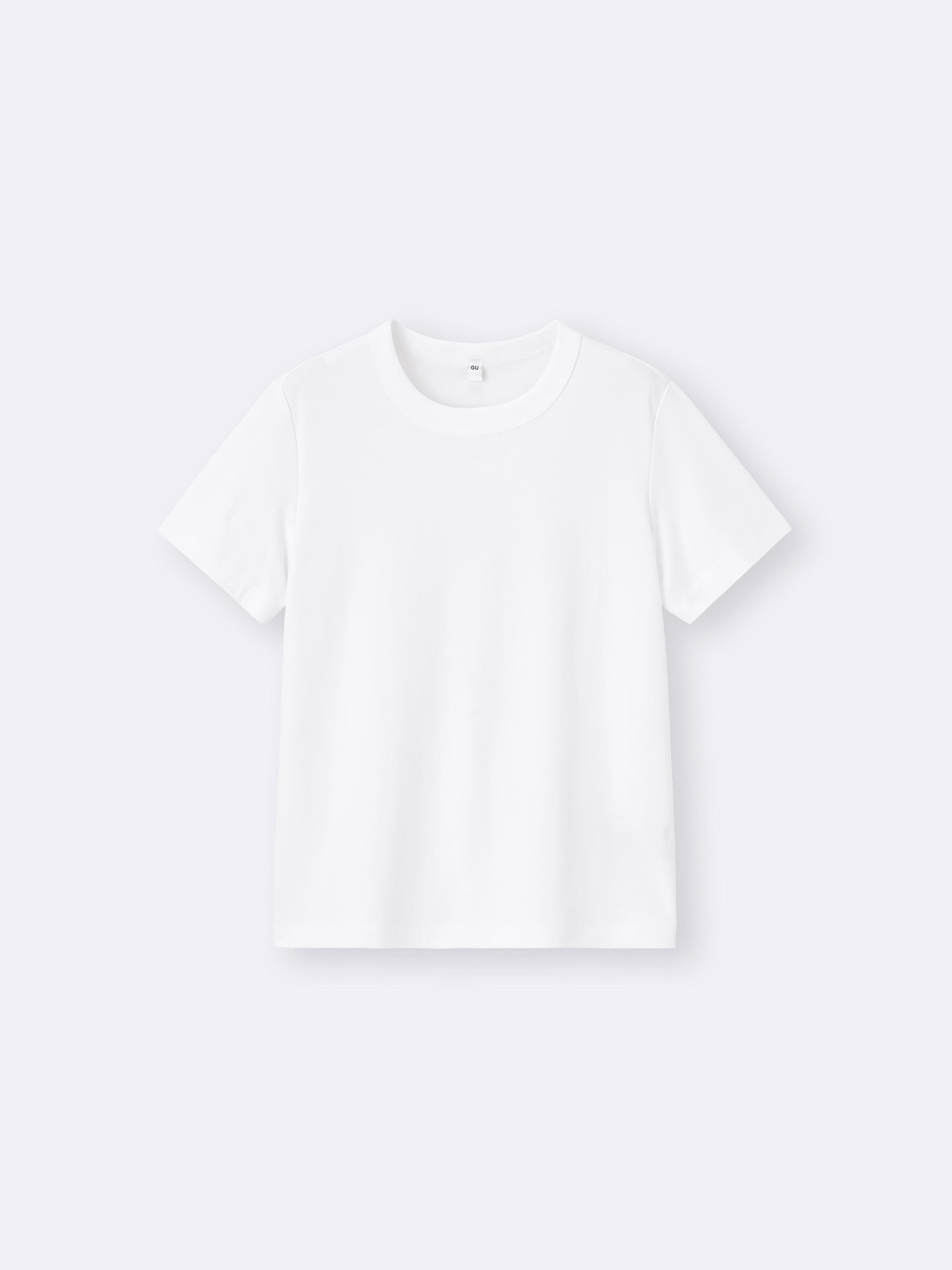 Cotton Smooth Crew Neck T-Shirt | GU US