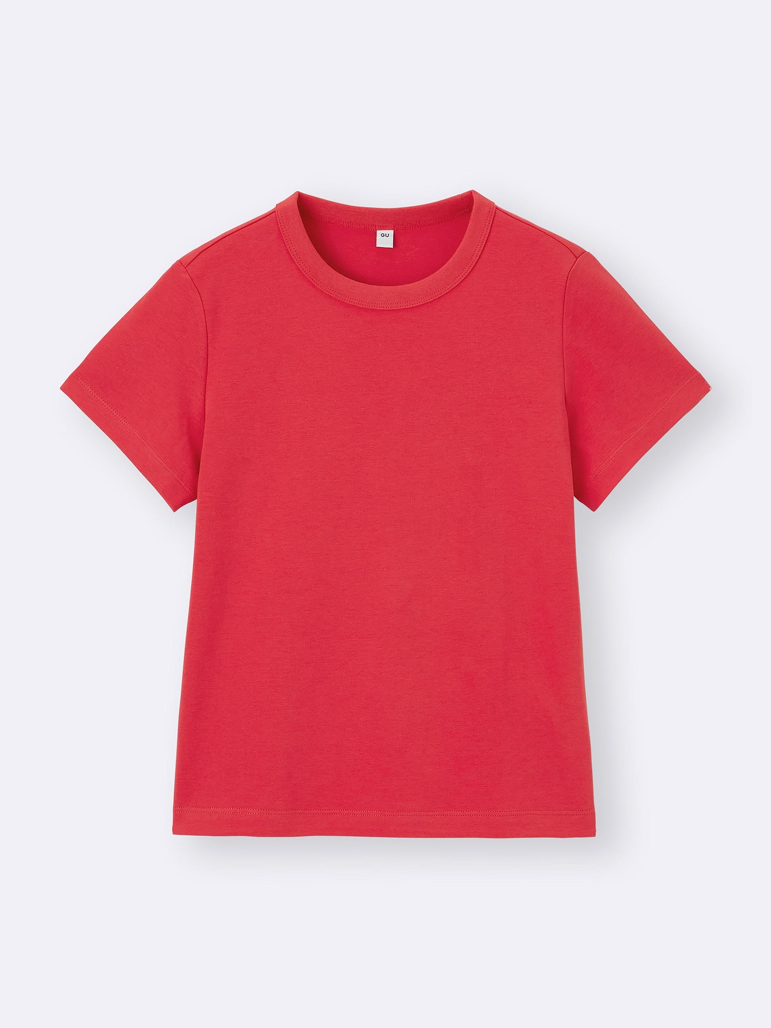 Cotton Smooth Crew Neck T-Shirt | GU US