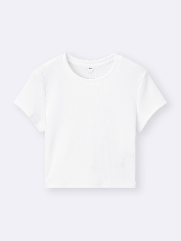 Ribbed Cropped T-Shirt