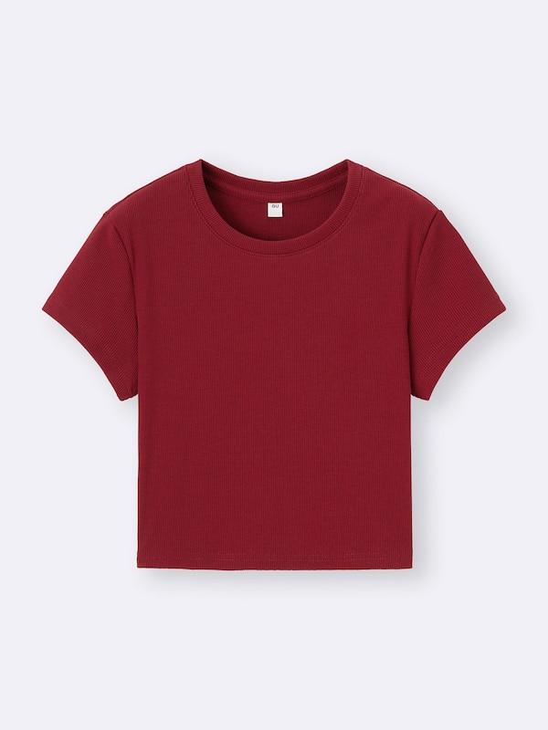 Ribbed Cropped T-Shirt