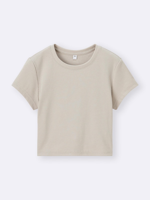 Ribbed Cropped T-Shirt