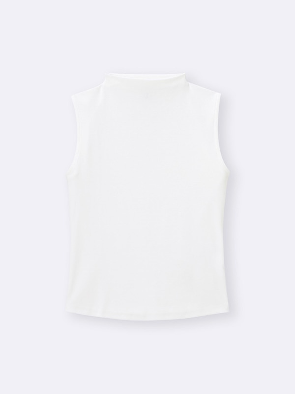 Mock Neck T-Shirt | Sleeveless