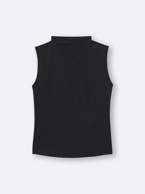 Mock Neck T-Shirt | Sleeveless