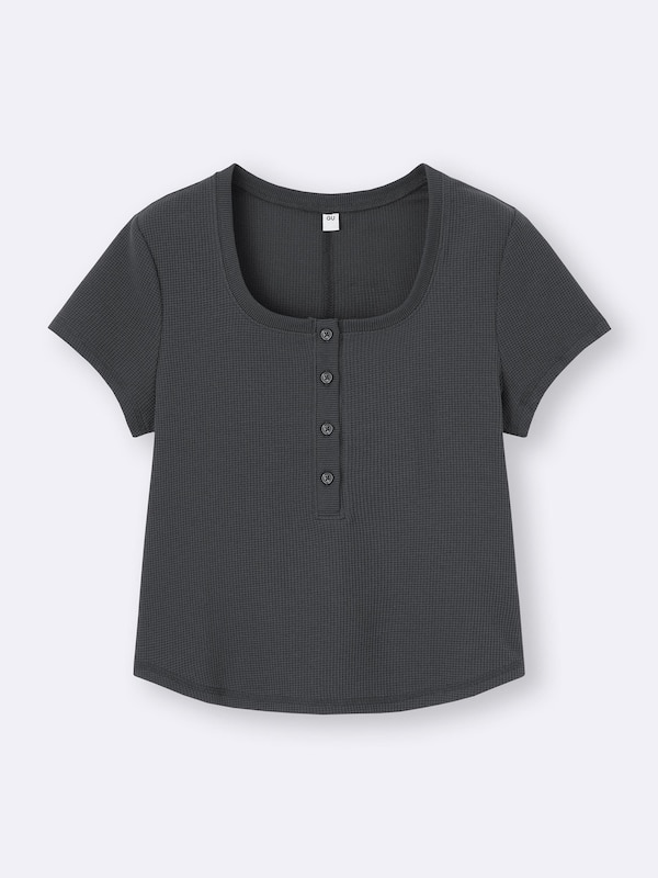 Waffle Henley Neck T-Shirt