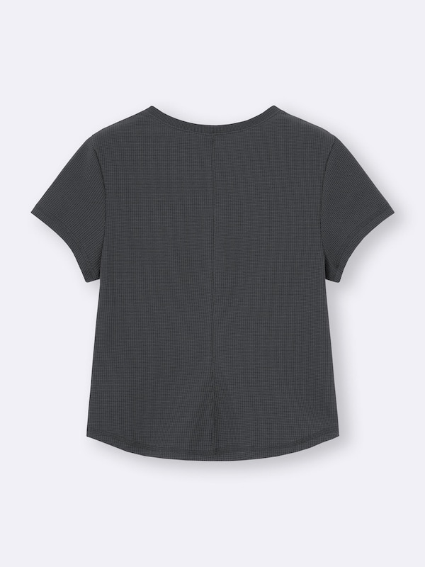 Waffle Henley Neck T-Shirt
