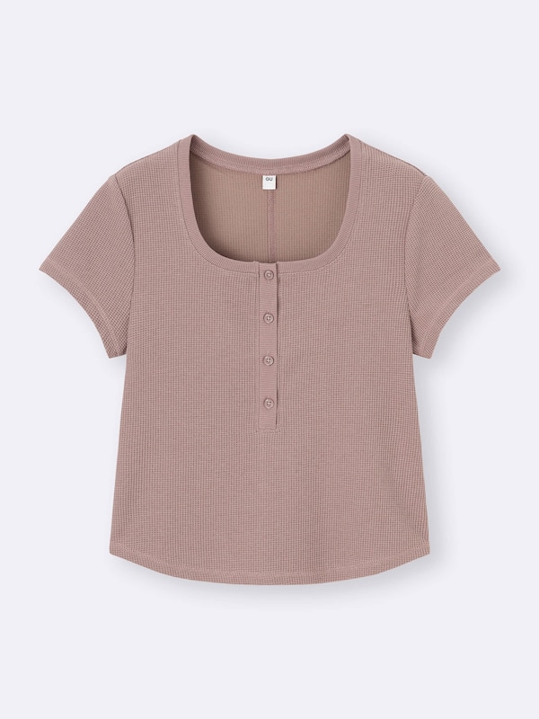 Waffle Henley Neck T-Shirt