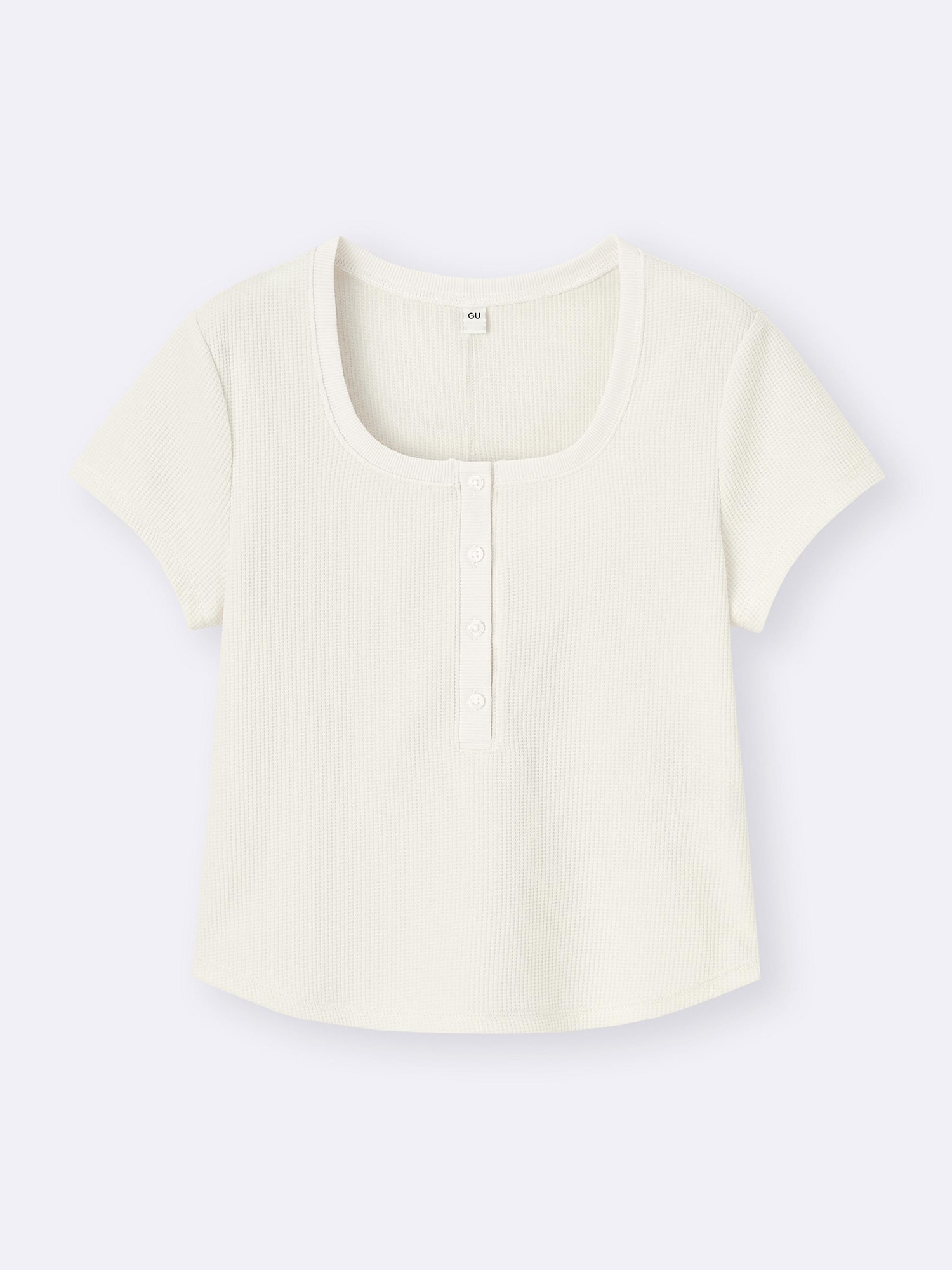 Waffle Henley Neck T-Shirt | GU US