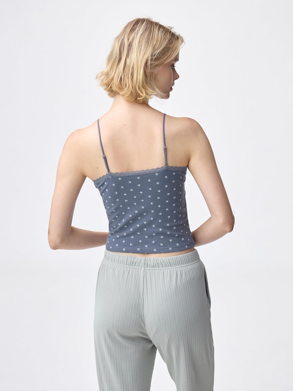 Cotton Blend Cropped Camisole | Dry | Flower