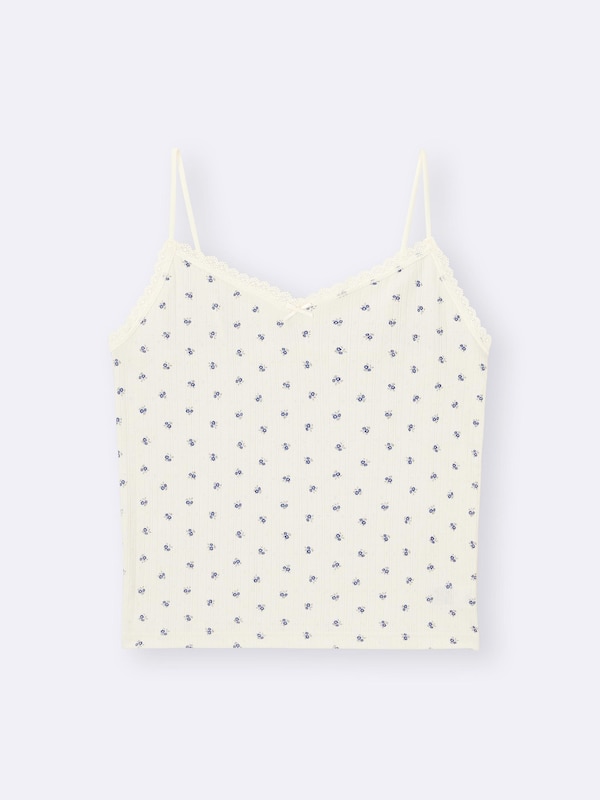 Cotton Blend Cropped Camisole | Dry | Flower