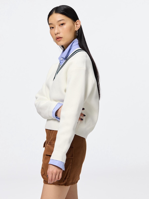 Sponge Knit Tilden Sweater