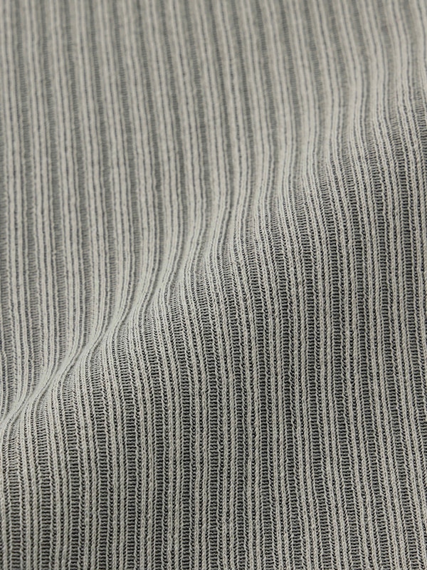 Ribbed Knitted Double Zip Hoodie