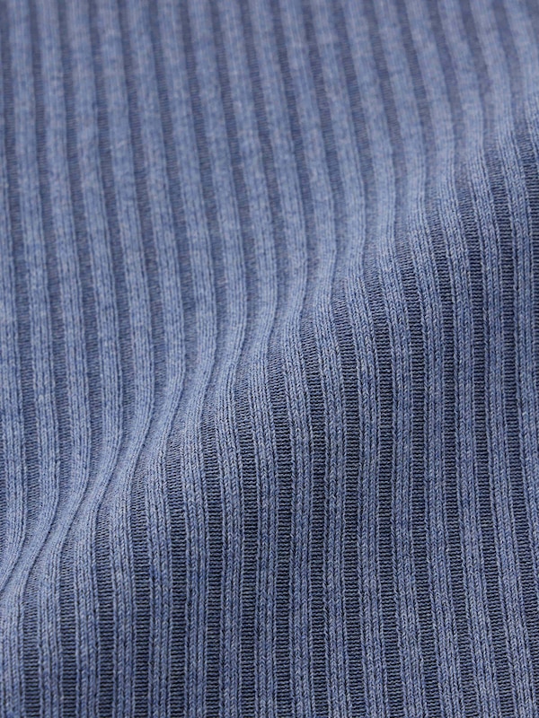 Ribbed Knitted Double Zip Hoodie