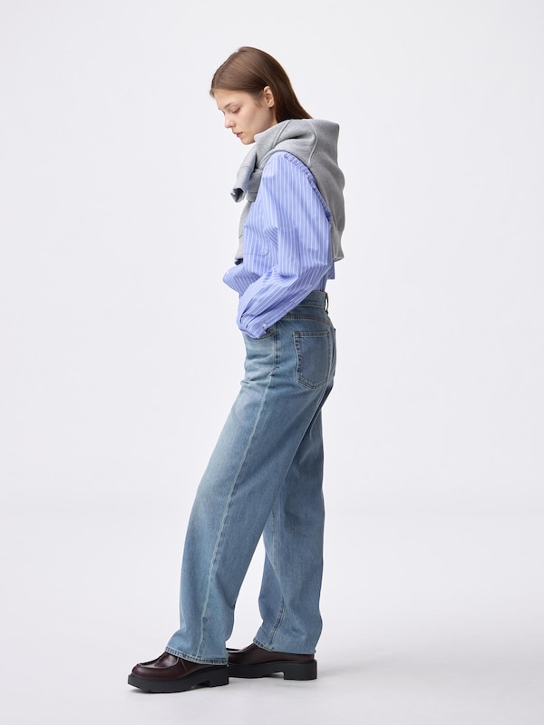 High Rise Straight Jeans