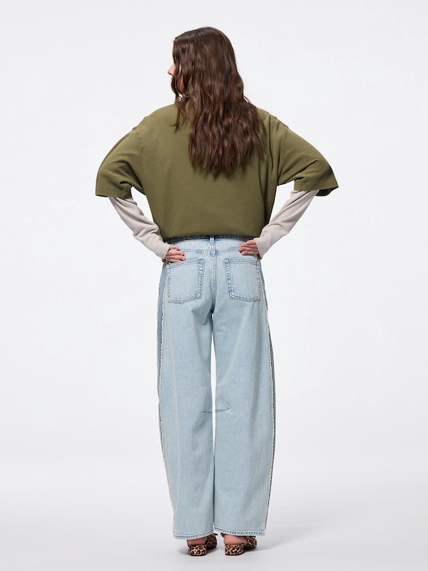 2 Tone Barrel Leg Jeans | Standard 30.5-31 Inseam