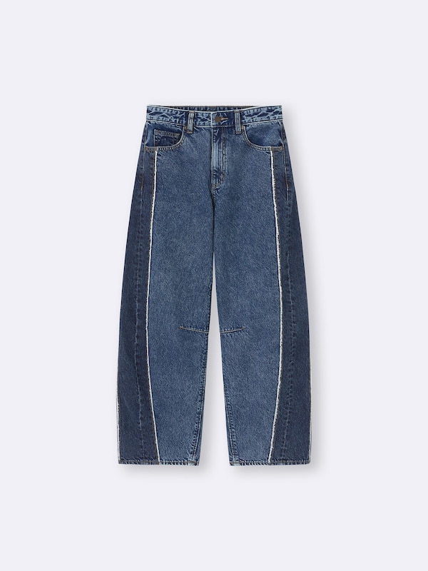 2 Tone Barrel Leg Jeans | Standard 30.5-31 Inseam