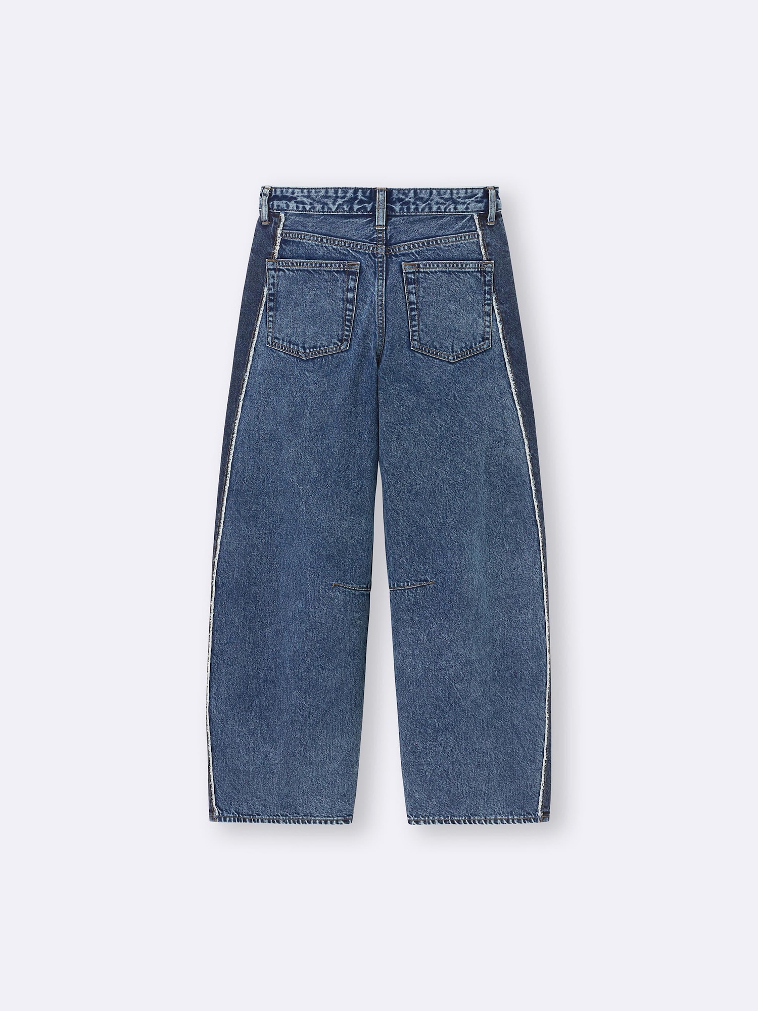 デニム・ジーパン SELF PORTRAIT DENIM BARREL JEANS Indigo Barrel Leg Jeans – self-portrait
