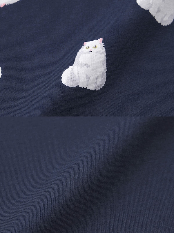 Cotton Color Lounge Set | Short | Cat