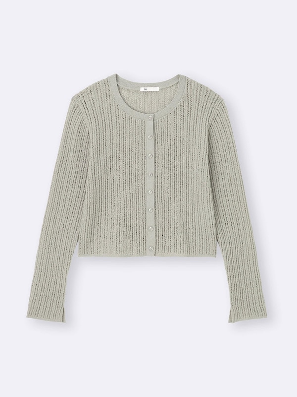 Loop Yarn Lacy Stitch Cardigan