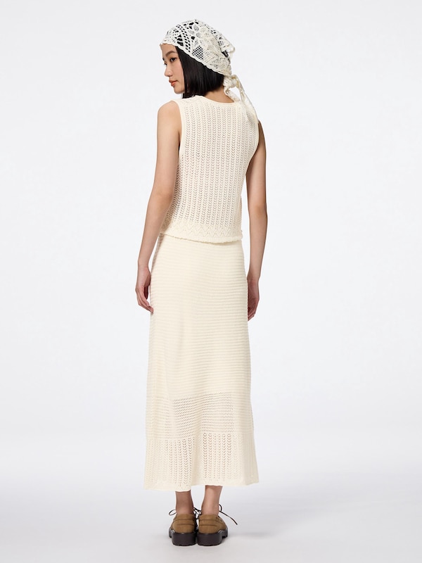 Lacy Stitch Knitted Skirt