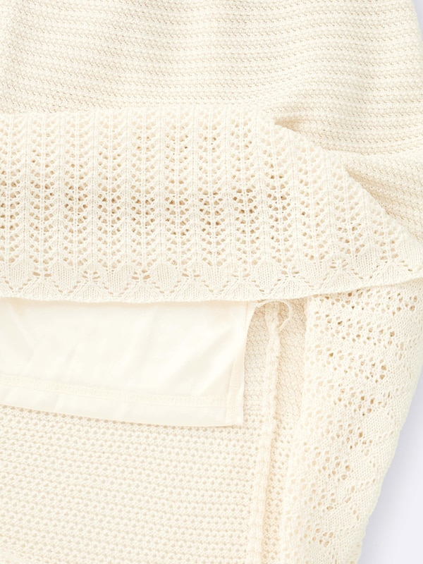 Lacy Stitch Knitted Skirt