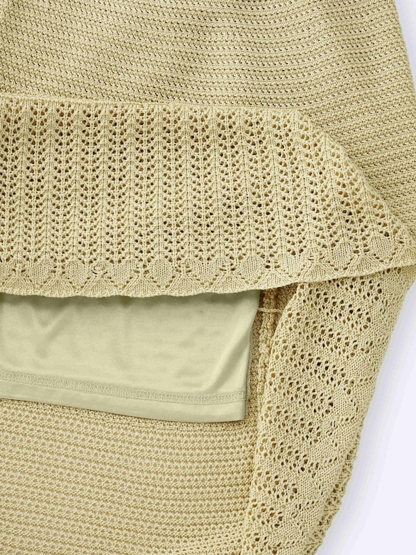 Lacy Stitch Knitted Skirt