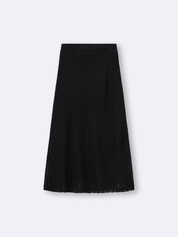 Lacy Stitch Knitted Skirt