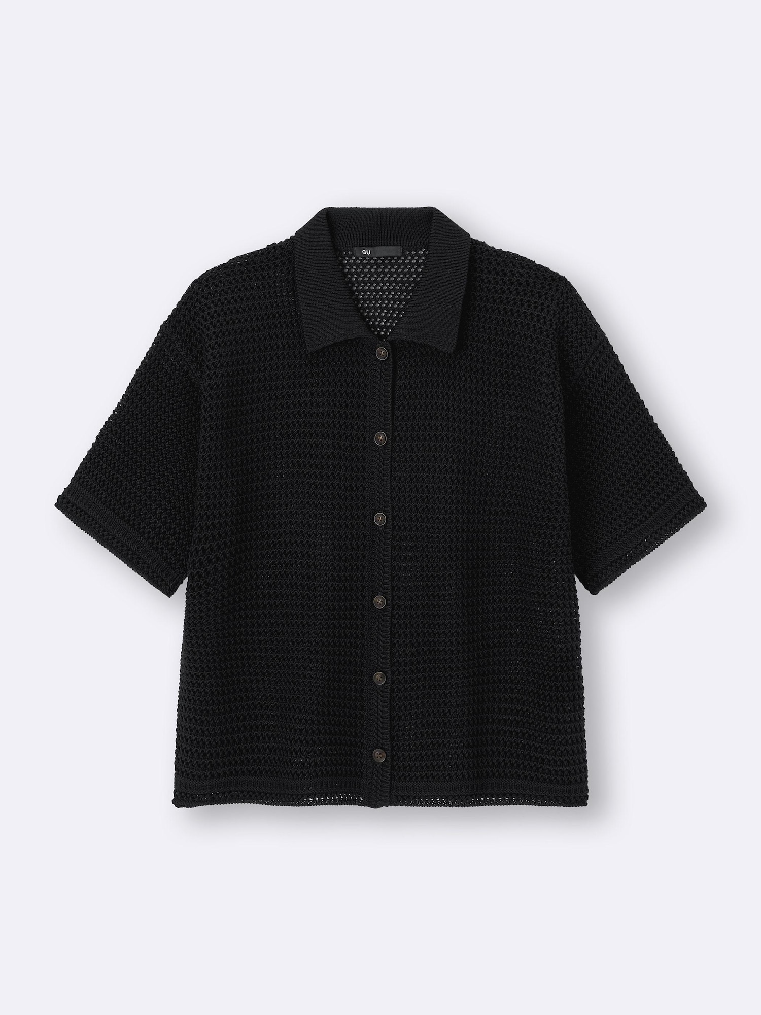 Lacy Stitch Knitted Shirt | GU US