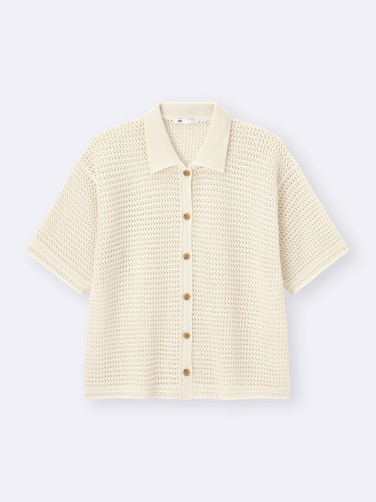 Lacy Stitch Knitted Shirt | GU US