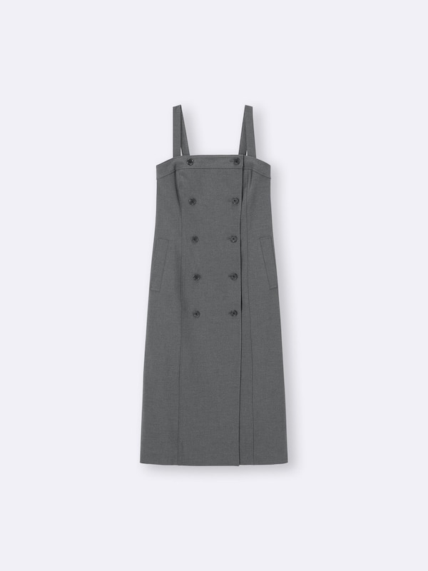 Women's Double Button Jumper Dress | GU US