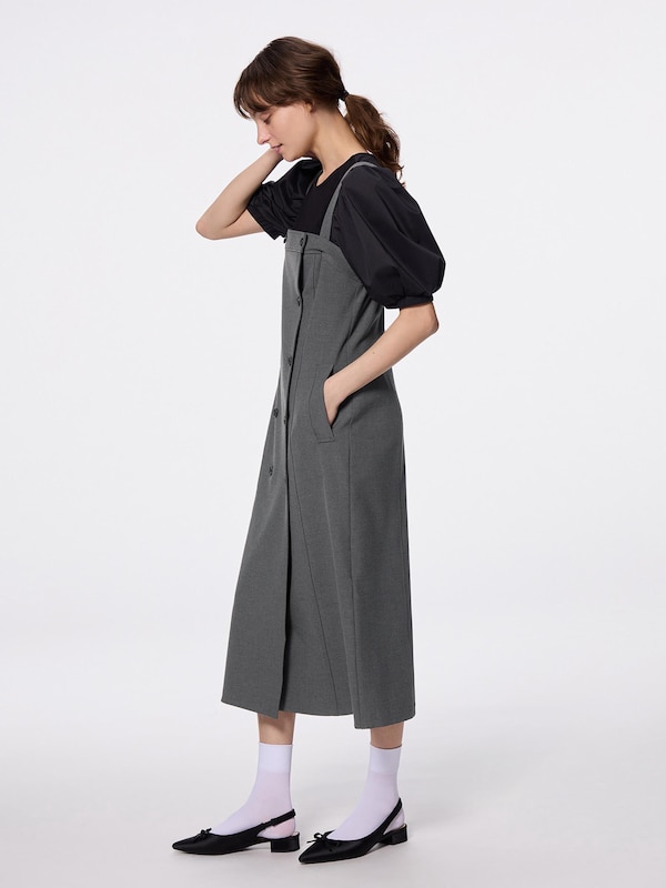 Double Button Jumper Dress