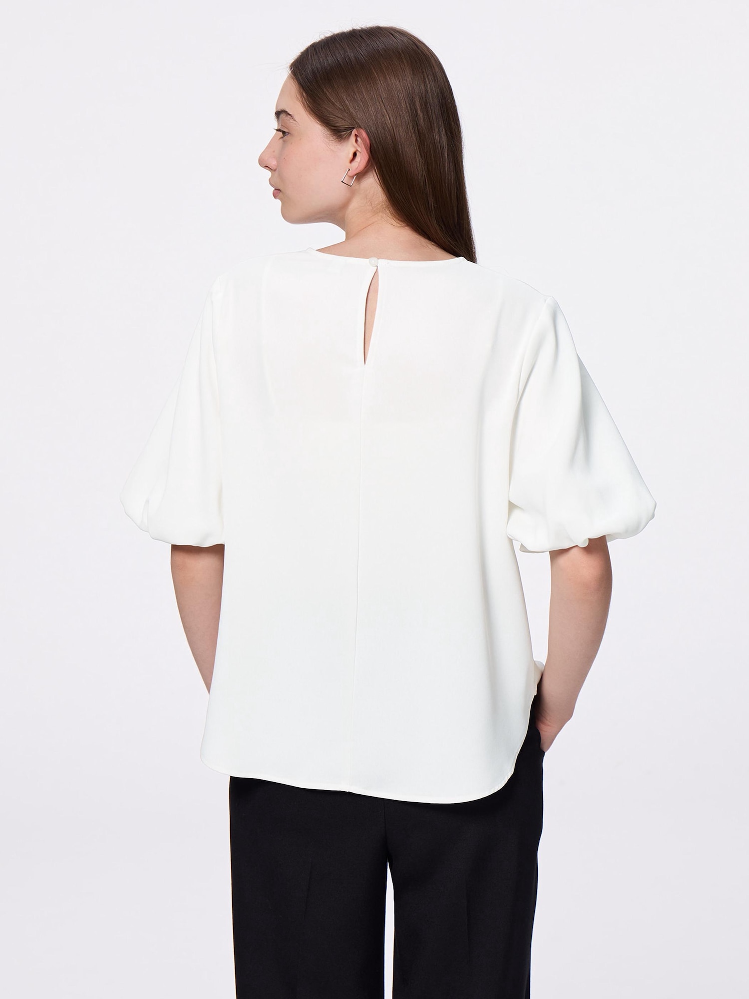 Bubble Sleeve Blouse | HalfSlv | GU US