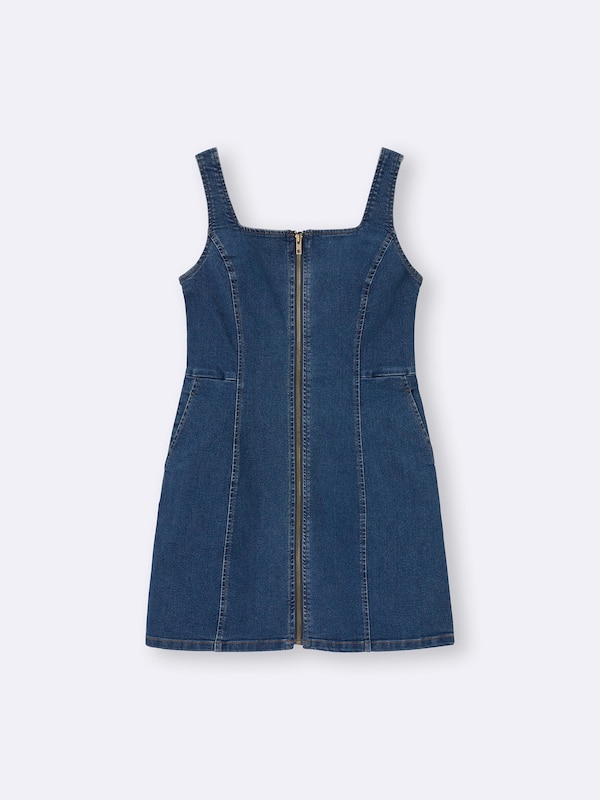 Denim Mini Jumper Dress