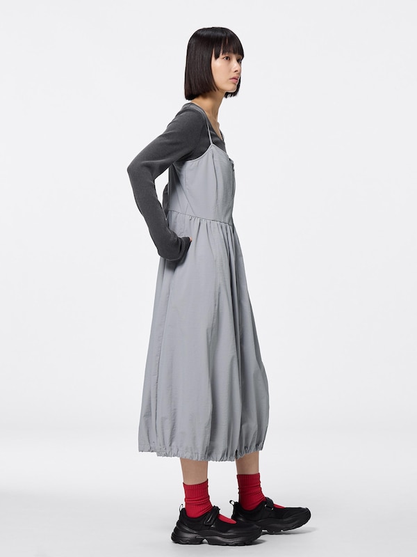 Front Zip Bubble Hem Dress