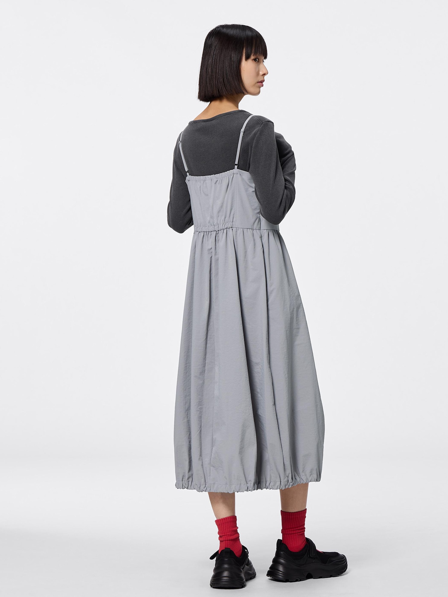 Front Zip Bubble Hem Dress | GU US