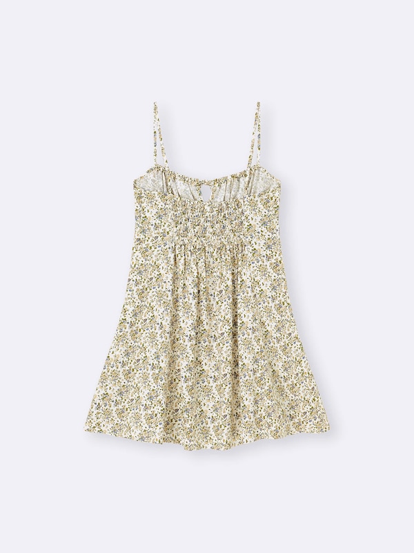 Flower Printed Mini Camisole Dress
