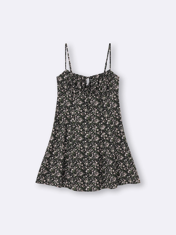 Flower Printed Mini Camisole Dress