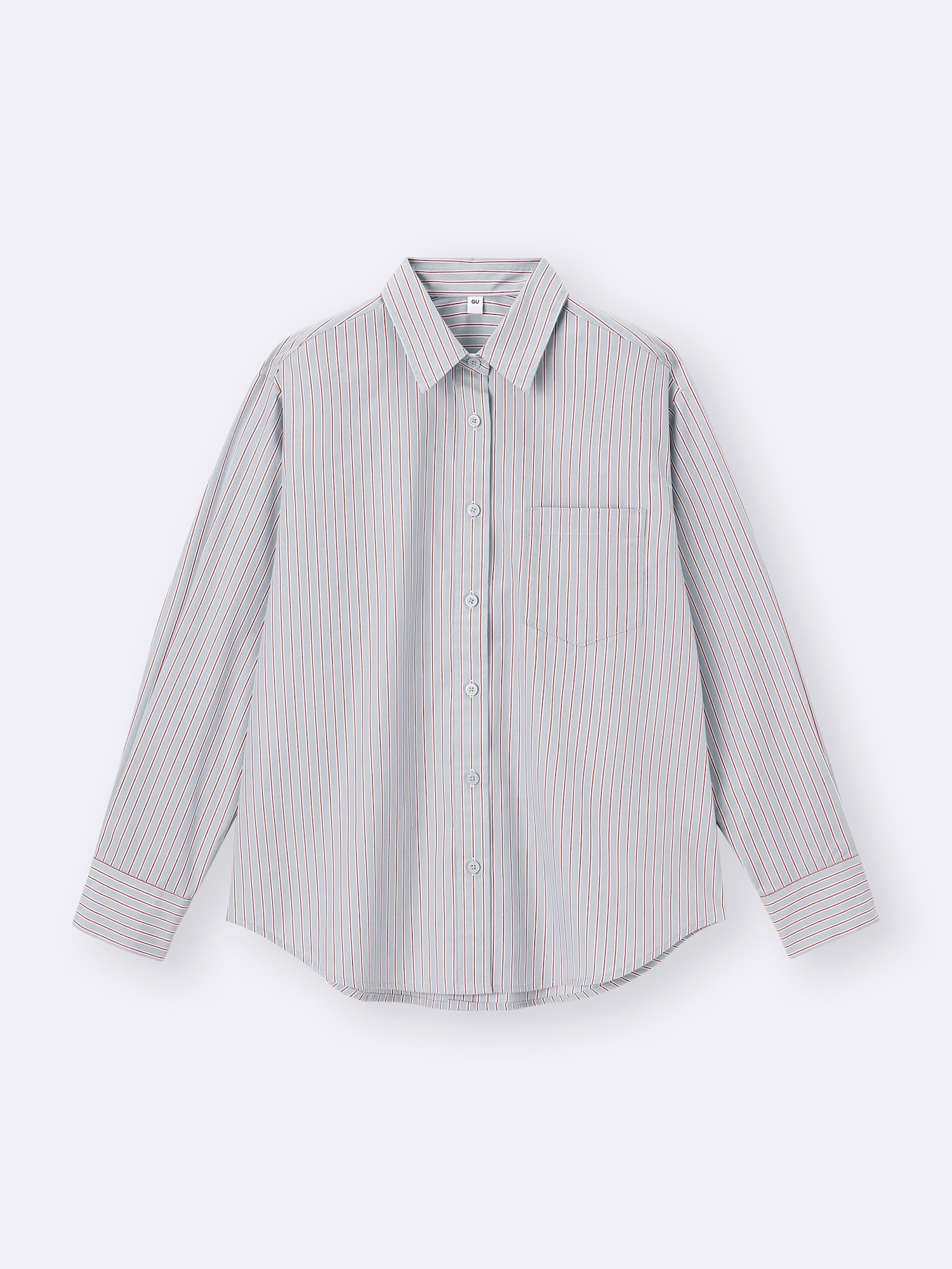 Back Button Striped Shirt | GU US