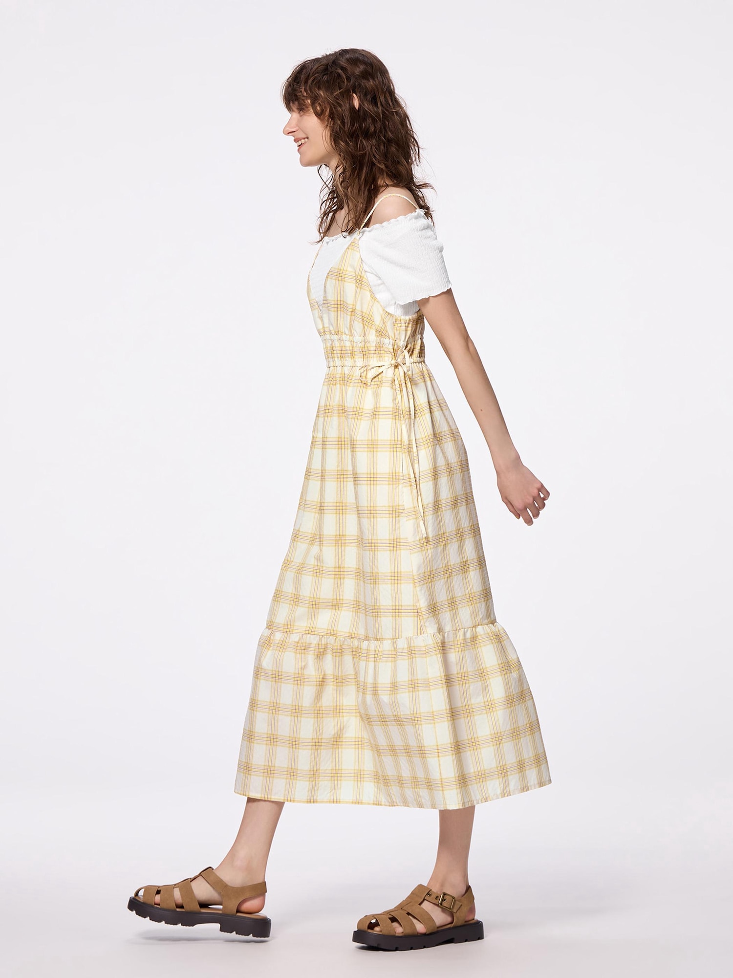 Checked Camisole Dress | GU US