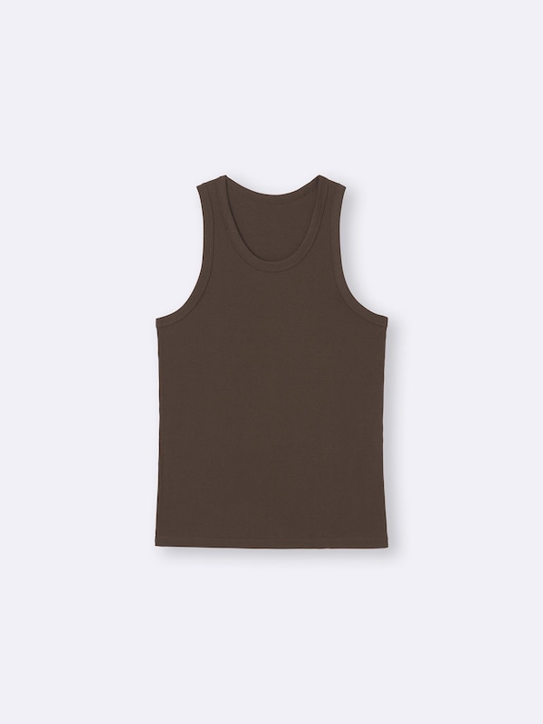 Cotton Color Ribbed Tank Top