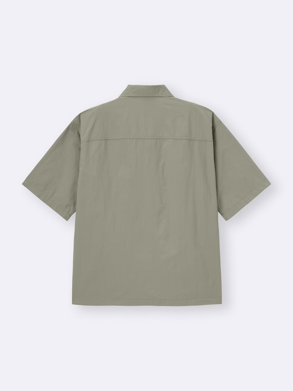 Nylon Zip-Up Shirt | HalfSlv