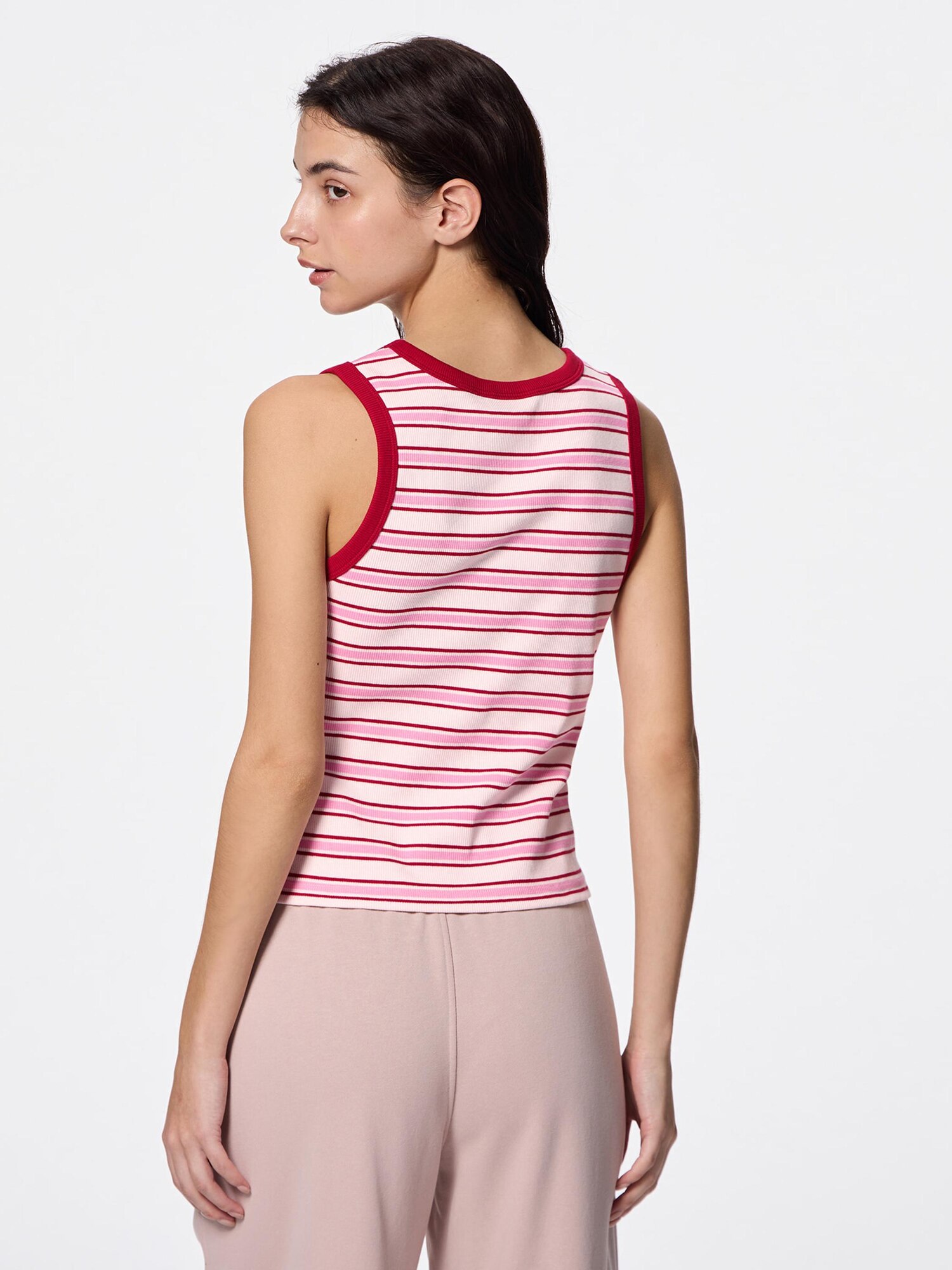 トップス BICOLOR TANK TOP UNOF Cotton Color Ribbed Tank Top | GU US